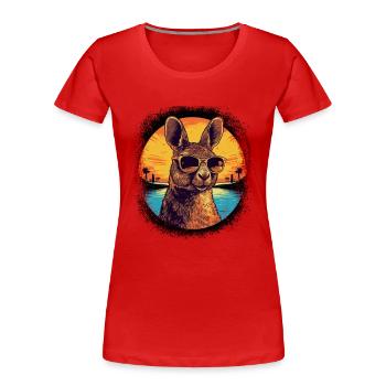 Fox Squirrel Assortment Animal Liberation - Women's Premium Organic T-Shirt - red - Front - Mia (176cm)