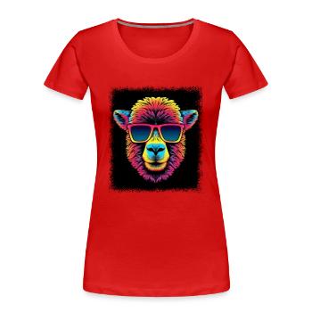 Anti Nuclear Power Birthday Citation Clip - T-shirt bio Premium Femme - rouge - Devant - Mia (176cm)