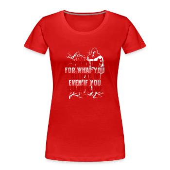 Vouch! La liberté d'expression! Conspiration! patriote - T-shirt bio Premium Femme - rouge - Devant - Mia (176cm)