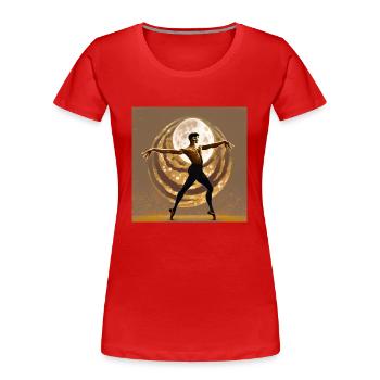 Warrior - Women's Premium Organic T-Shirt - red - Front - Mia (176cm)