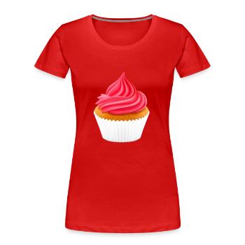 petit gâteau muffins bakery22 de cuisson gâteau gâteau - T-shirt bio Premium Femme - rouge - Devant - Mia (176cm)