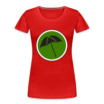 beach strand summer sommer vacation urlaub206 - Frauen Premium Bio T-Shirt - Rot - Vorne - Mia (176cm)