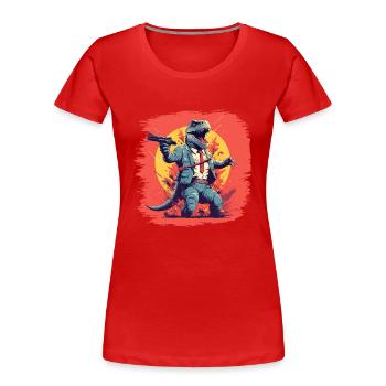 geek birthday present children childrens birthday - Frauen Premium Bio T-Shirt - Rot - Vorne - Mia (176cm)