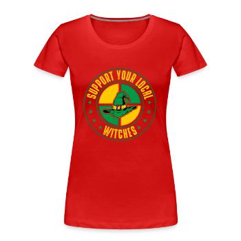 Witches - Frauen Premium Bio T-Shirt - Rot - Vorne - Mia (176cm)