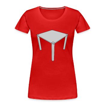 sofa couch chair table chair table lamp lamp lamp benc - Women's Premium Organic T-Shirt - red - Front - Mia (176cm)