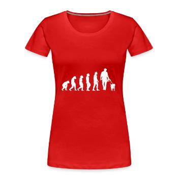 Hundetrainer Hundetraining Hundeschule - Frauen Premium Bio T-Shirt - Rot - Vorne - Mia (176cm)