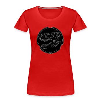 Tyrannosaurus Rex Fossil - Women's Premium Organic T-Shirt - red - Front - Mia (176cm)