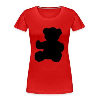 ours - T-shirt bio Premium Femme - rouge - Devant - Mia (176cm)