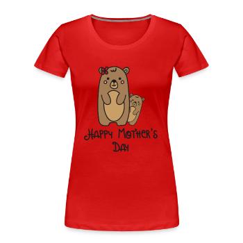 Muttertag - Frauen Premium Bio T-Shirt - Rot - Vorne - Mia (176cm)