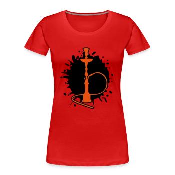 shisha splat - Frauen Premium Bio T-Shirt - Rot - Vorne - Mia (176cm)