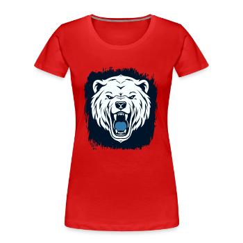 bookish aunt black matters christmas happy comics - Frauen Premium Bio T-Shirt - Rot - Vorne - Mia (176cm)