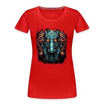 fun sayings birthday happy horses gift - Frauen Premium Bio T-Shirt - Rot - Vorne - Mia (176cm)