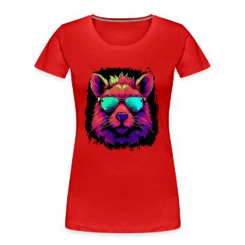 present birthday present idea pet - Frauen Premium Bio T-Shirt - Rot - Vorne - Mia (176cm)