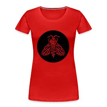 Motte - Frauen Premium Bio T-Shirt - Rot - Vorne - Mia (176cm)
