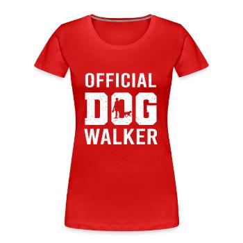 Hundetrainer Hundetraining Hundeschule - Frauen Premium Bio T-Shirt - Rot - Vorne - Mia (176cm)