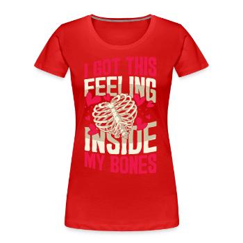 Liebesengel Zeichen der Liebe Romantik Geschenk - Frauen Premium Bio T-Shirt - Rot - Vorne - Mia (176cm)