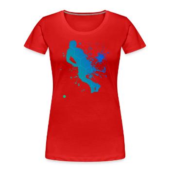 Innebandy Unihockeyspielen Herren Salibandy - Frauen Premium Bio T-Shirt - Rot - Vorne - Mia (176cm)