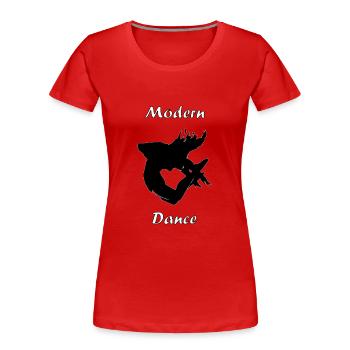 moderner Tanzstil 2 - Frauen Premium Bio T-Shirt - Rot - Vorne - Mia (176cm)
