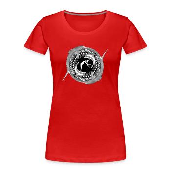 Daughter of Poseidon - Women's Premium Organic T-Shirt - red - Front - Mia (176cm)