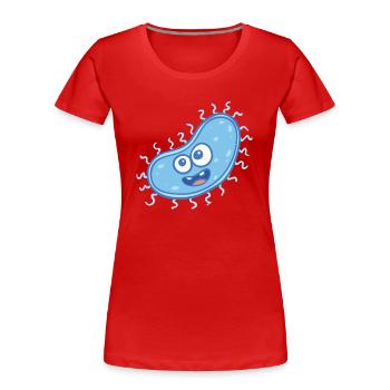 MICROBIOLOGIST: Sweet bacteria - Women's Premium Organic T-Shirt - red - Front - Mia (176cm)