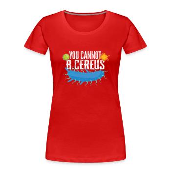 Microbiologist Microbiology Lab Staph Biology - Women's Premium Organic T-Shirt - red - Front - Mia (176cm)