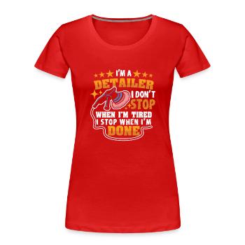 Mobile Auto Detailing Auto Detailing Car Detailer - Women's Premium Organic T-Shirt - red - Front - Mia (176cm)