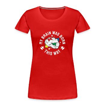 Autism Awareness Autism Disease Autistic Gift - Frauen Premium Bio T-Shirt - Rot - Vorne - Mia (176cm)