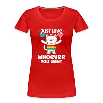 Lgbtq Transgender Gay Lesbian Feminismus Feminist - Frauen Premium Bio T-Shirt - Rot - Vorne - Mia (176cm)