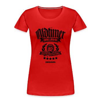 Oldtimer Baujahr 1982 - Frauen Premium Bio T-Shirt - Rot - Vorne - Mia (176cm)