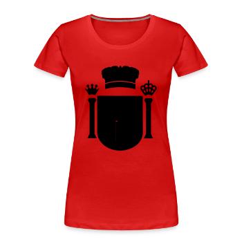 España escudo de armas coat of arms - Frauen Premium Bio T-Shirt - Rot - Vorne - Mia (176cm)