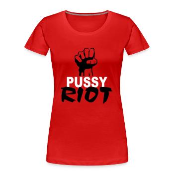 Pussy Riot - Frauen Premium Bio T-Shirt - Rot - Vorne - Mia (176cm)