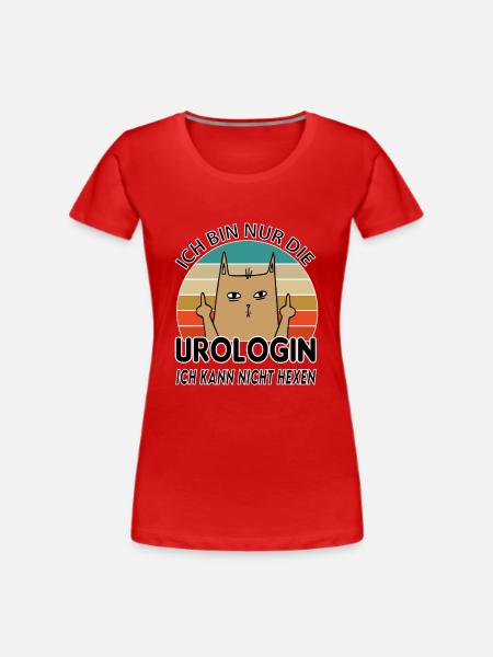 Urologin - Frauen Premium Bio T-Shirt - Rot
