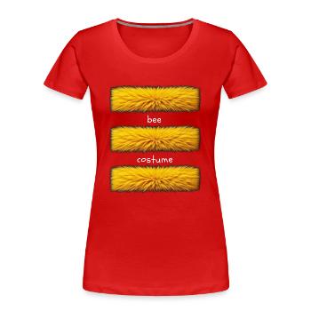 bee costume - Frauen Premium Bio T-Shirt - Rot - Vorne - Mia (176cm)