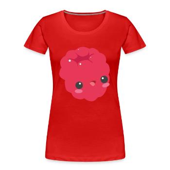raspberry - Women's Premium Organic T-Shirt - red - Front - Mia (176cm)
