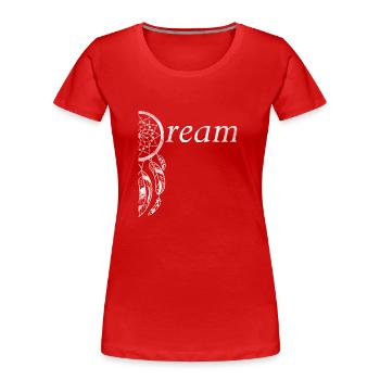 Dream Dream Spring Dream Catcher Native American Indian - T-shirt bio Premium Femme - rouge - Devant - Mia (176cm)