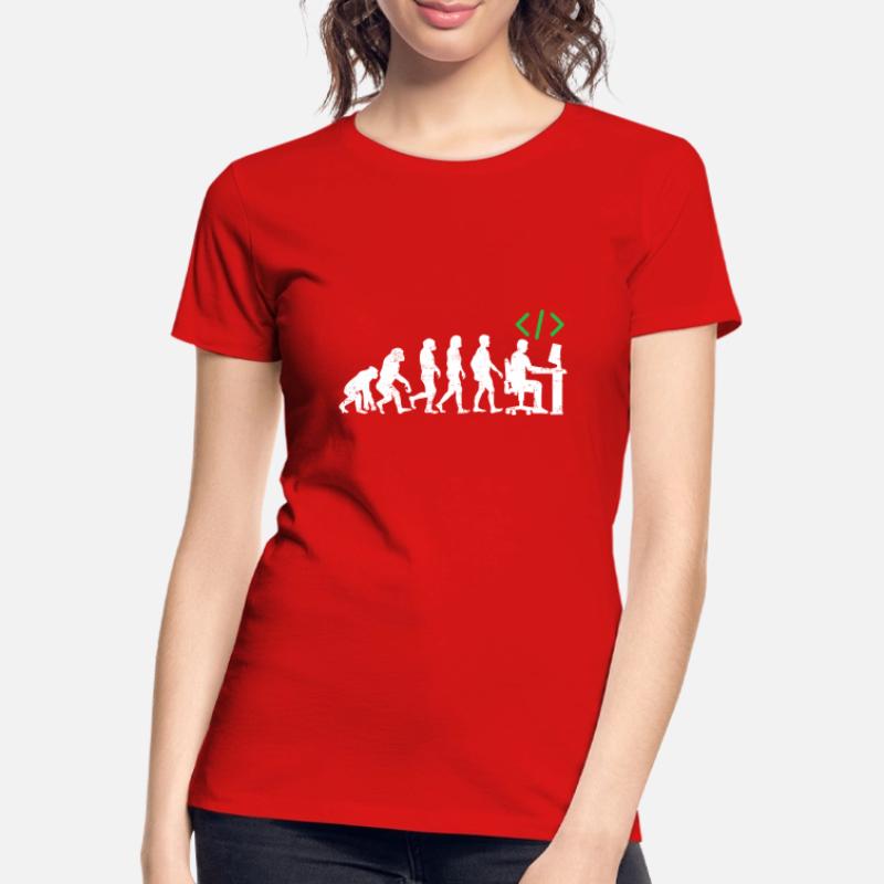 Programmer Evolution gift coder java c ++ Women's Premium Organic T-Shirt