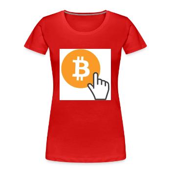btc - T-shirt bio Premium Femme - rouge - Devant - Mia (176cm)
