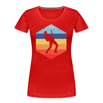 E-gitarre Gitarre akustische gitarre Guitar - Frauen Premium Bio T-Shirt - Rot - Vorne - Mia (176cm)