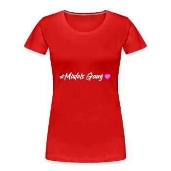 Girls Gang Team Women Heart - Women's Premium Organic T-Shirt - red - Front - Mia (176cm)