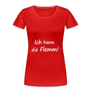 Saarländer Saarländisch Saar Saarland Geschenk - Frauen Premium Bio T-Shirt - Rot - Vorne - Mia (176cm)