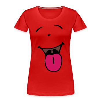 Clown - Frauen Premium Bio T-Shirt - Rot - Vorne - Mia (176cm)
