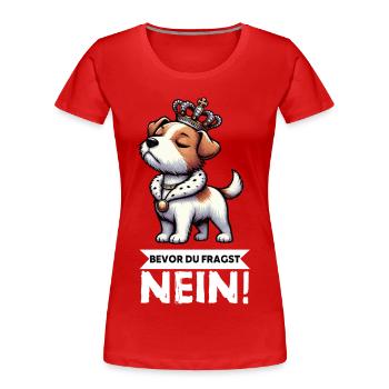 Before You Ask Jack Russel Terrier Jackie Terrier - Women's Premium Organic T-Shirt - red - Front - Mia (176cm)