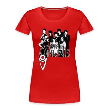 Haus Anubis Gruppenbild - Frauen Premium Bio T-Shirt - Rot - Vorne - Mia (176cm)