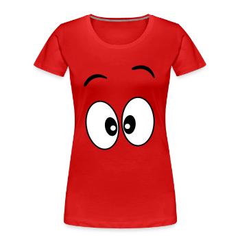 Eyes _ Gift idea - Women's Premium Organic T-Shirt - red - Front - Mia (176cm)