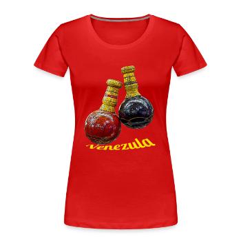 Venezuela maracas - Women's Premium Organic T-Shirt - red - Front - Mia (176cm)