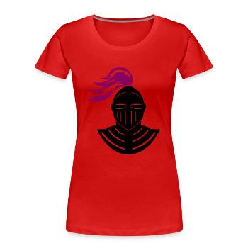 ritter - Frauen Premium Bio T-Shirt - Rot - Vorne - Mia (176cm)