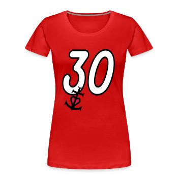 Gard cross camargaise - Women's Premium Organic T-Shirt - red - Front - Mia (176cm)