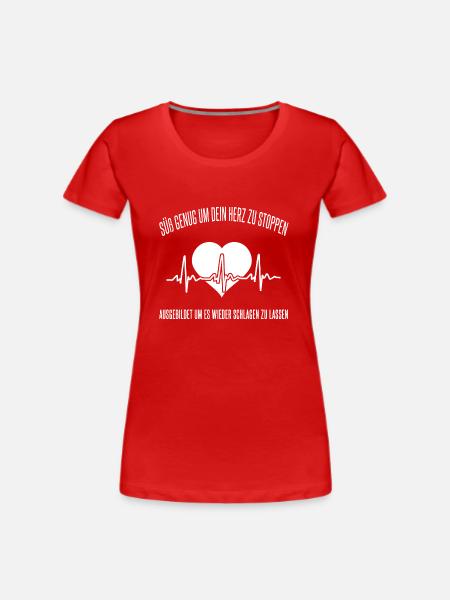 Krankenschwester - Frauen Premium Bio T-Shirt - Rot