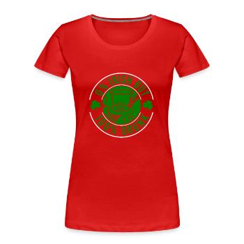 Saint Patrick's Day Irland Irisch Glück Geschenk - Frauen Premium Bio T-Shirt - Rot - Vorne - Mia (176cm)