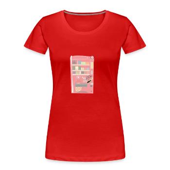 VendingMachine - T-shirt bio Premium Femme - rouge - Devant - Mia (176cm)